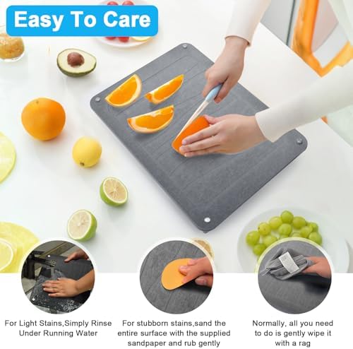 3Pcs Nesting Stone Drying Mat for Kitchen Counter, Quick Drying Stone Dish