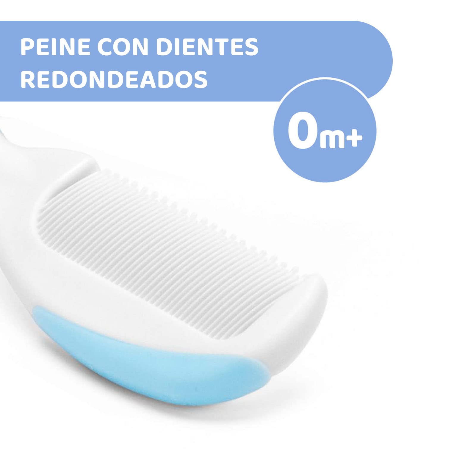 Chicco Baby Hair Brush and Comb Set - Gentle Hair Care for Newborns and Infants