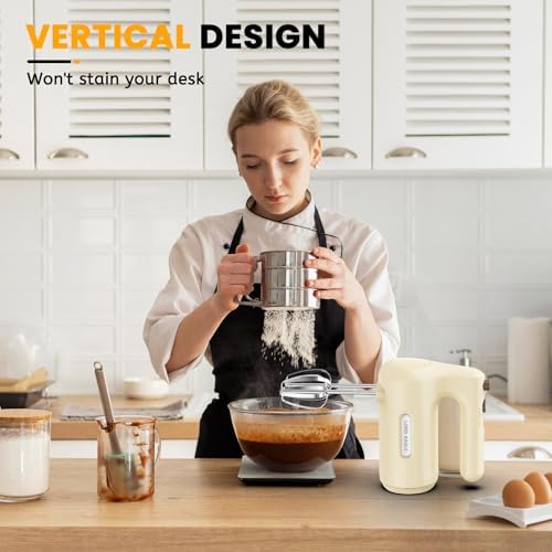 Lord Eagle 5-Speed Small Hand Mixer Electric, 300W Compact Portable