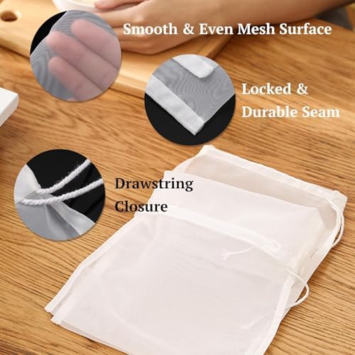 Reusable Fine Mesh Strainer Bag, Food Grade Filtration Bag