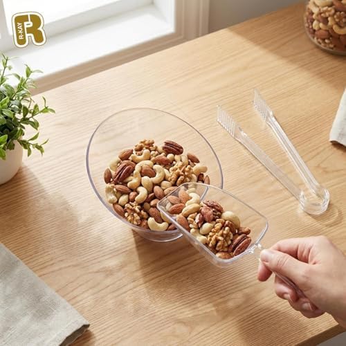 12 Pack Clear Small Serving Tongs