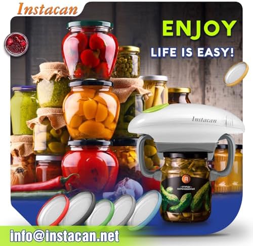 INSTACAN Higher Torque and One Touch Electric Jar Opener Easy Remove Almost