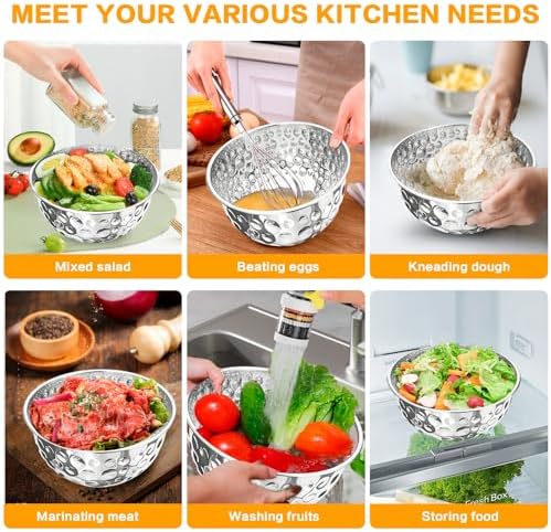 Stainless Steel Mixing Bowls Set of 5