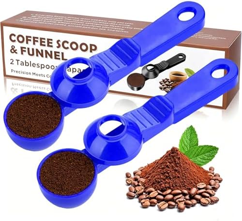 2-in-1 Coffee Scoop with Funnel, 2 Tbsp Measuring Spoon