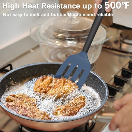 Coukre 2 Pack Silicone Spatula Set, High Heat Resistant