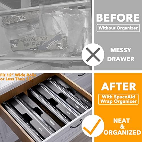 SpaceAid WrapNeat 2 in 1 Wrap Organizer