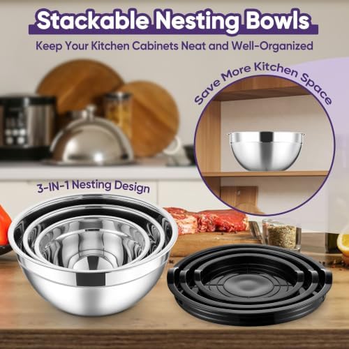 Herogo Stainless Steel Mixing Bowls