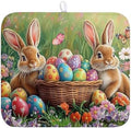 Easter Bunny Eggs Dish Drying Mat