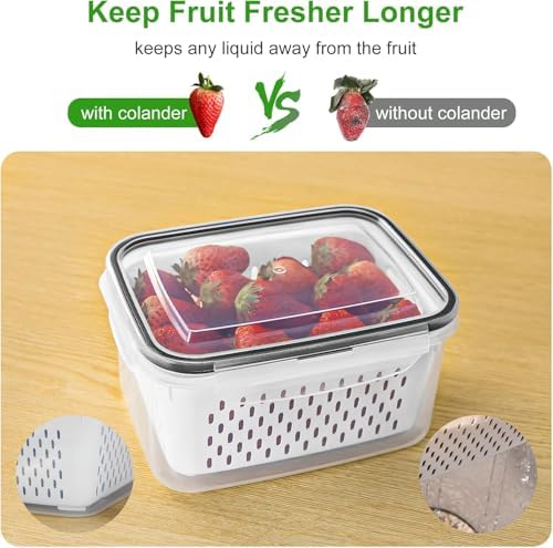 5 PCS Large Fruit storage Containers