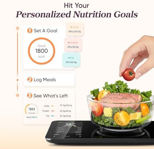 Cosori Smart Food Scale with Nutritional Calculator, USB Rechargeable