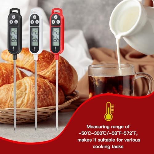 Copkim 24 Pcs Instant Read Meat Thermometer Long Probe