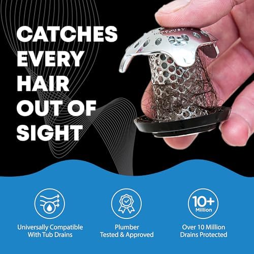 TubShroom Ultra Revolutionary Bath Tub Drain Protector Hair