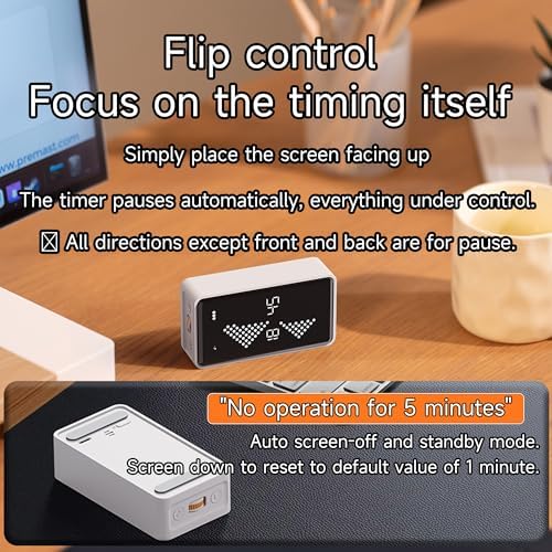 Visual Timer, Rechargeable Digital Hourglass Timer