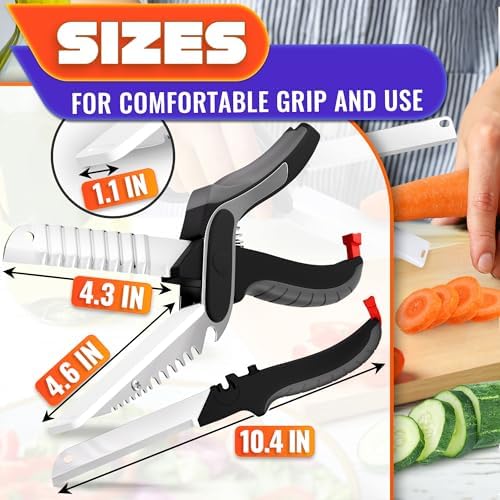 7-in-1 Cutting Board Scissors, Slice and Serve on the Spot