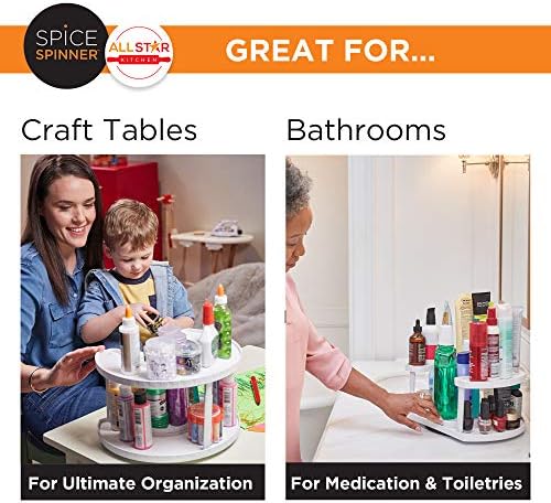 Allstar Innovations Spice Spinner Two-Tiered Spice Organizer & Holder That