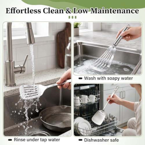 3 PCS Stainless Steel Spatulas Set