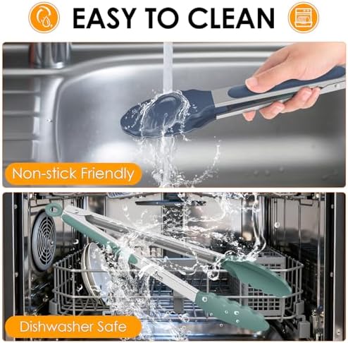 HOTEC Stainless Steel Kitchen Tongs