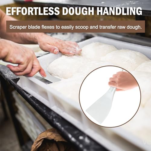 LRui Kitchen Professional Pizza Dough Scraper dough spatula, plastic flexible