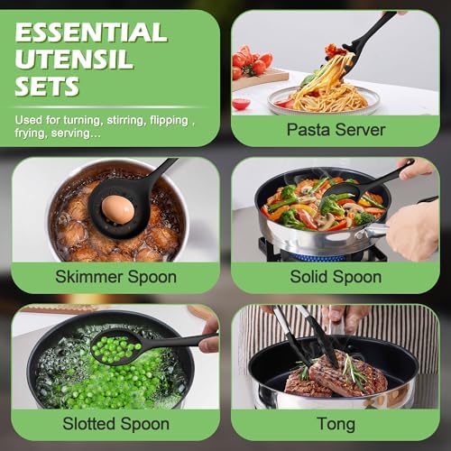 Homikit Silicone Cooking Utensil Set