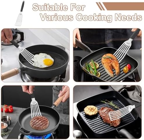Beijiyi 2 Pack Stainless Steel Fish Spatula