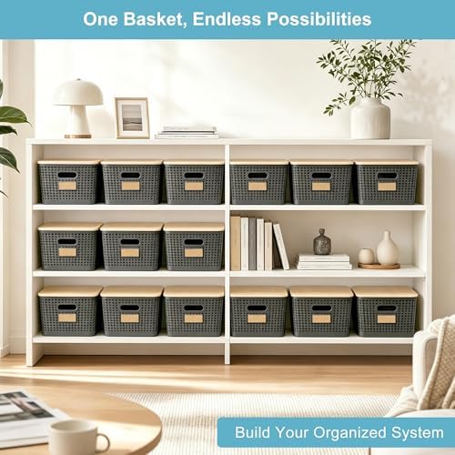 Bagnizer 2 Pack Tall Plastic Storage Bins