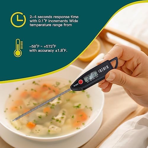 Copkim 6 Set Digital Food Thermometer Long Probe Instant