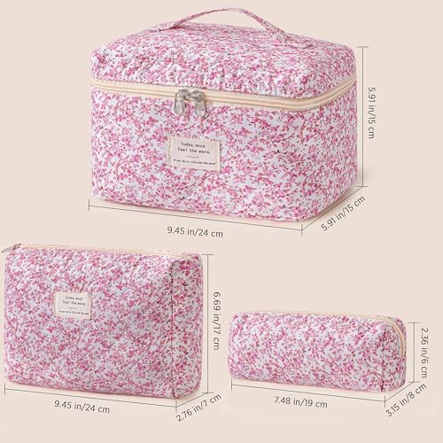 HBselect Quilted Makeup Bag