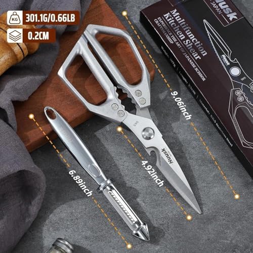 Huusk Kitchen Scissors and Vegetable Peelers Set, Gifts