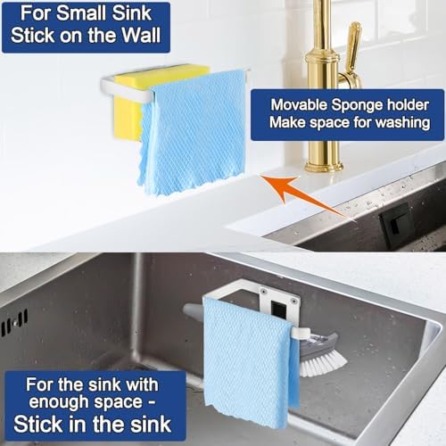 GAViA Sponge Holder for Kitchen Sink, Sink Caddy, Wall Hanging or in-Sink