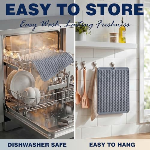 2 Pack Caketime Silicone Dish Drying Mat