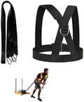 Sled Harness, Weight Speed Tire Pulling Workout Resistance and Assistance Trainer Physical Training Rope Football Exercise Equipment for Outdoor Indoor Men and Women