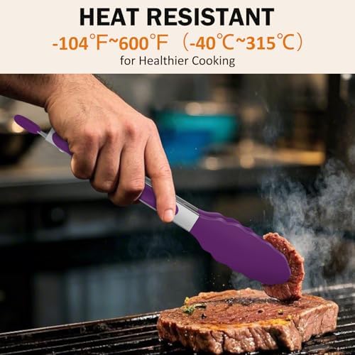 Cooking Tongs with Silicone Tips
