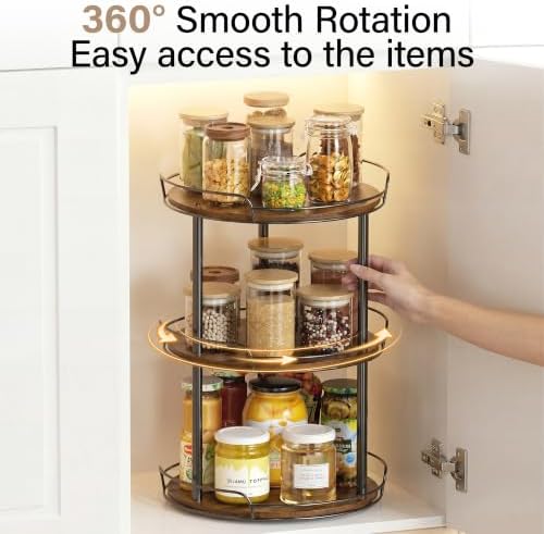 3-Tier Lazy Susan Spice Rack