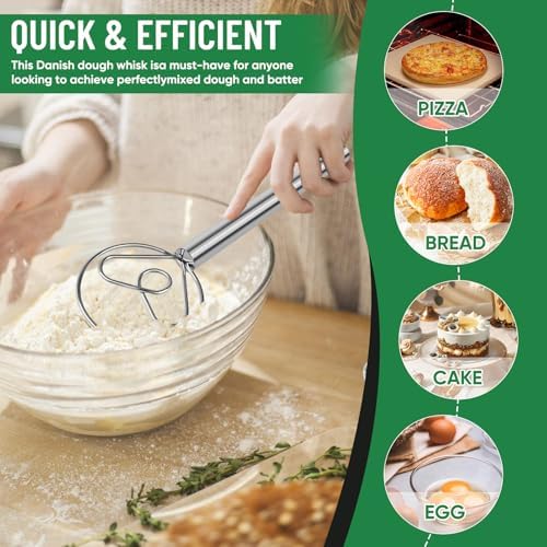 Danish Dough Whisk Stainless Steel