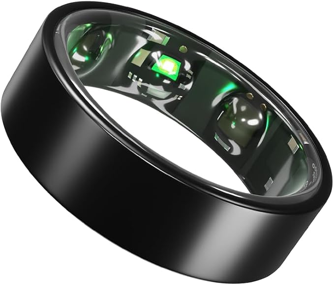 Gabit Smart Ring | Health Tracker | Sleep, Fitness, Nutrition, Stress | 7+ Day Battery, Track Steps, AI Food Logging | Buy Sizing Kit First | Smart Ring for Men & Women | Titanium, Matte Black 11