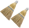 Suclain 2 Pcs 12" Hand Held Whisk Broom Corn Straw