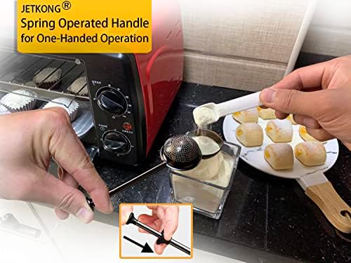 JETKONG Baker's Dusting Wand for Sugar, Flour and Spices, Stainless Steel