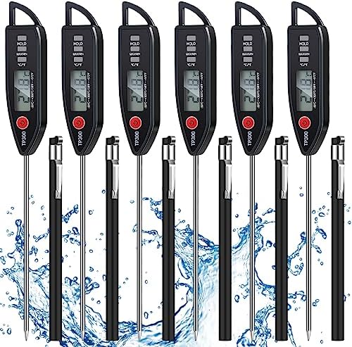 Copkim 6 Set Digital Food Thermometer Long Probe Instant
