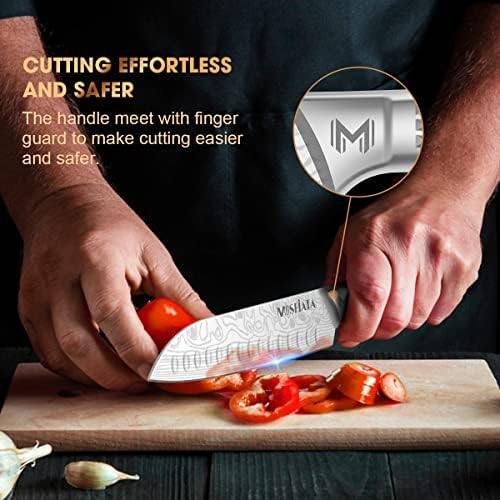 MOSFiATA 7 Piece Kitchen Knife Set, Ultra Sharp Knife Set
