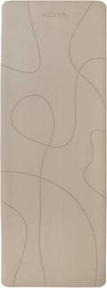 4mm Cushioned Exercise Mat for Yoga & Pilates - Anti Slip, Polyurethane with Suede Top & Carrying Strap