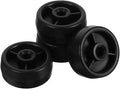 DECHOUS Heavy Duty Plastic Roller Wheel Replacement for Fitness Equipment Smooth Workout Plastic Casters for Treadmill Exercise Bike Home Gym