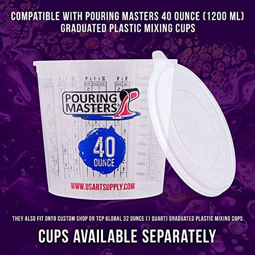 Pouring Masters 12-Pack Mixing Cup Lids