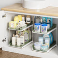 Delamu 2-Tier Multi-Purpose Bathroom Under Sink Organizers and Storage