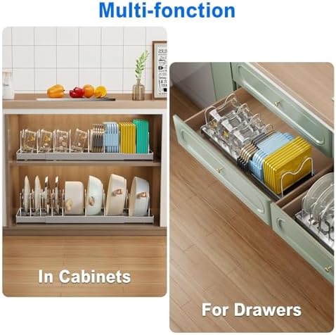 Mustorn Pots and Pans Organizer Under Cabinet