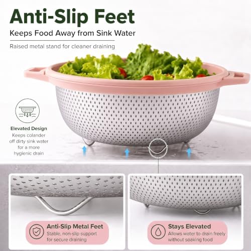 HiramWare Stainless Steel Colander
