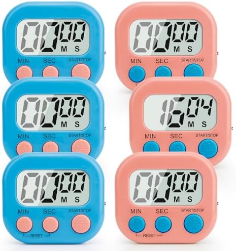 Digital Kitchen Timer, Magnetic Countdown Minute Simple Timer