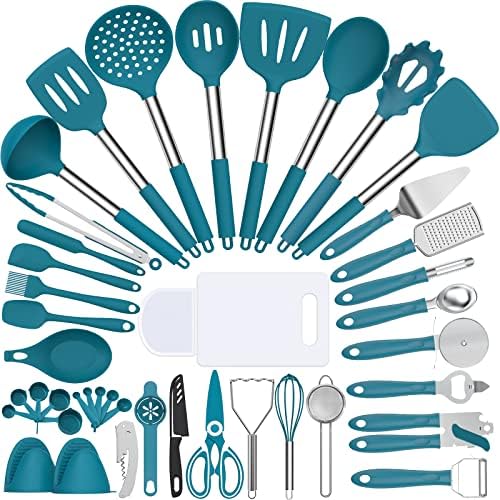 Silicone Kitchen Utensils Set, Umite Chef 43 pcs Cooking Utensils