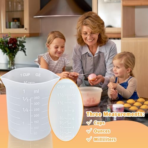 Palksky Silicone Cups for Melting Chocolate, Reusable Baking Supplies for DIY