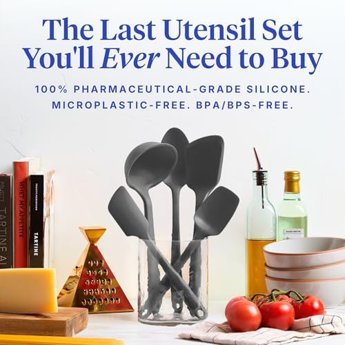 GIR: 5-Piece Silicone Essentials Kitchen Utensils Set – Charcoal
