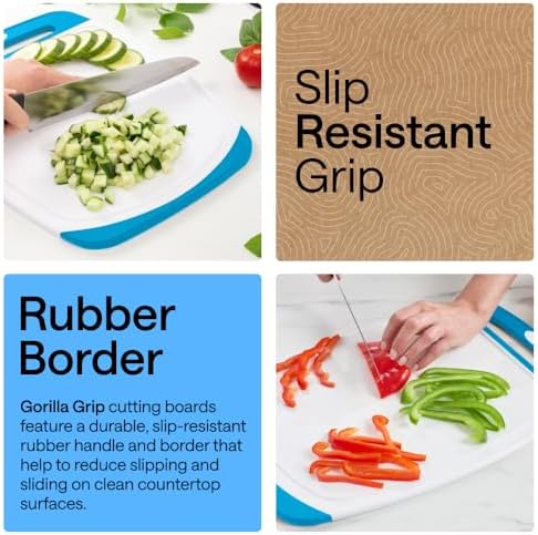 GORILLA GRIP BPA-Free Reversible Cutting Board